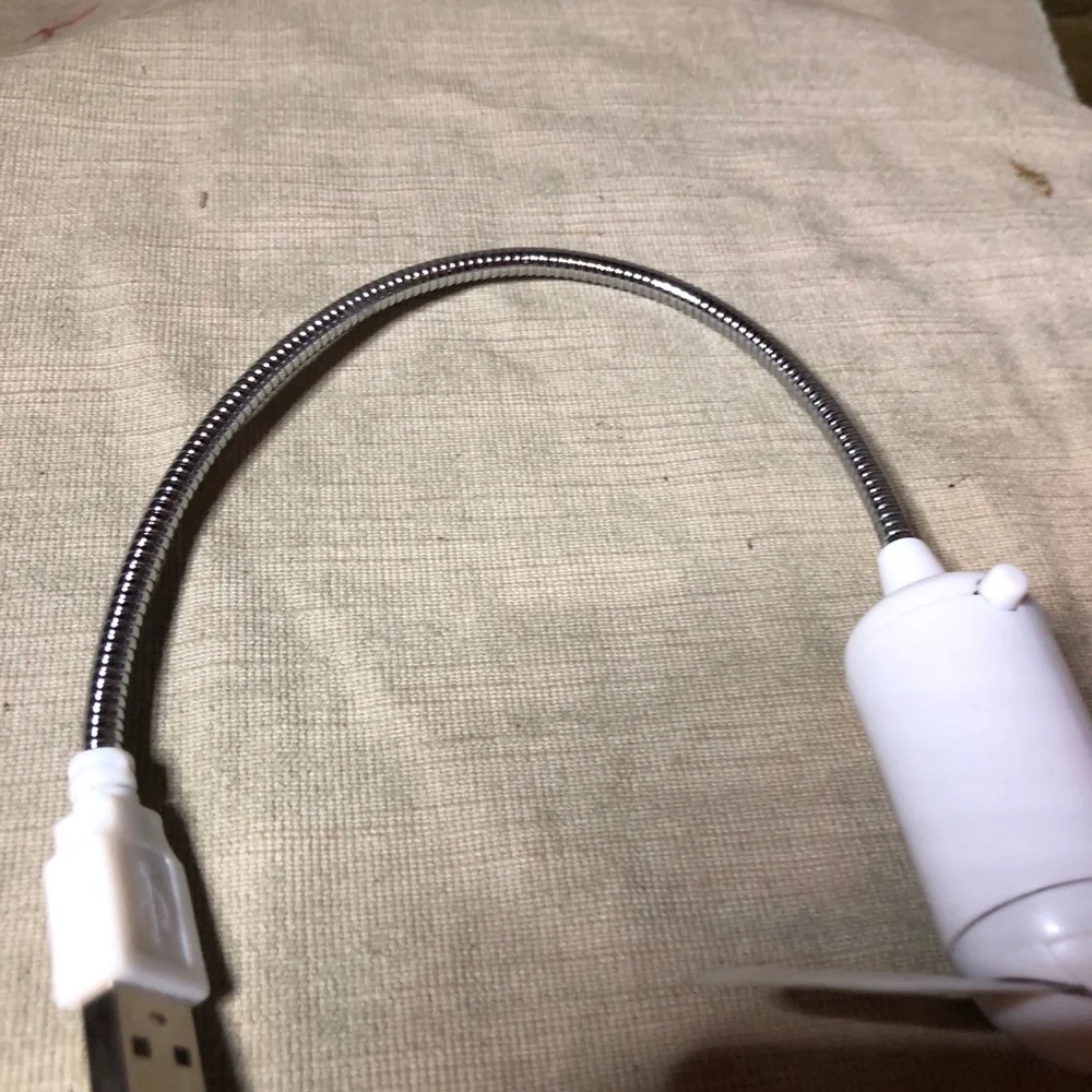 White USB Adapter with Durable Braided Design
